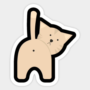 Cat Butt Sticker